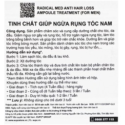 Tinh chất Radical Med Anti-Hair Loss ngừa rụng tóc cho nam (3 ống)
