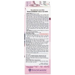 Siro Black ElderBerry Cold And Flu Forte Brauer hỗ trợ giảm các triệu chứng ho, sổ mũi do cảm (100ml)