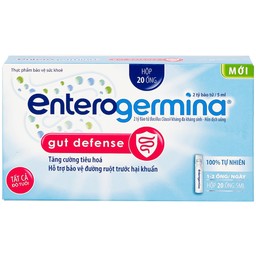 Hỗn dịch uống men vi sinh Enterogermina Gut Defense Sanofi tăng cường tiêu hóa, hỗ trợ bảo vệ đường ruột