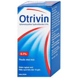 Thuốc nhỏ mũi Otrivin 0.1% GSK điều trị nghẹt mũi, sung huyết mũi họng (10ml)