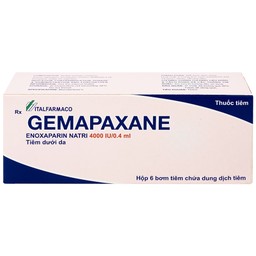 Thuốc tiêm Gemapaxane 4000/0.4ml Italfarmaco dự phòng huyết khối tĩnh mạch (6 bơm tiêm)