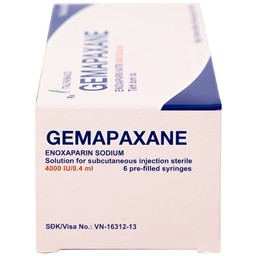 Thuốc tiêm Gemapaxane 4000/0.4ml Italfarmaco dự phòng huyết khối tĩnh mạch (6 bơm tiêm)