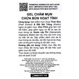 Gel chấm mụn, ngừa sẹo Dermacos Anti Acne Anti Imperfection 15ml