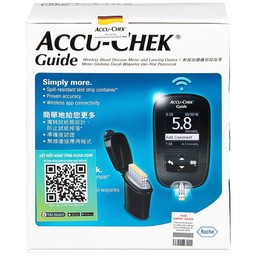 Máy đo đường huyết Accu Chek Guide hỗ trợ theo dõi, kiểm soát lượng đường trong máu