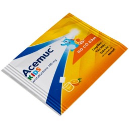 Thuốc cốm Acemuc Kids 100mg Sanofi long đàm, tiêu nhầy, giảm ho (30 gói x 0.5g)