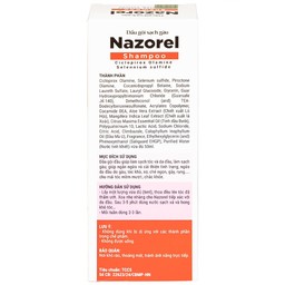 Dầu gội sạch gàu, giảm ngứa Nazorel shampoo 50ml