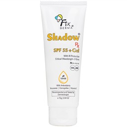 Gel chống nắng Fixderma Shadow SPF 55+ bảo vệ da khỏi tia UV, dưỡng ẩm (75g)