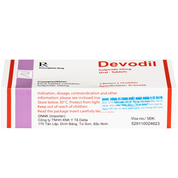 Thuốc Devodil Remedica điều trị ngắn hạn chứng lo âu, rối loạn hành vi nghiêm trọng (2 vỉ x 10 viên)