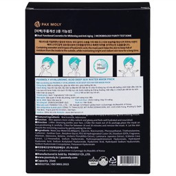 Mặt nạ dưỡng ẩm Pax Moly Hyaluronic Acid Deep Sea Water Mask Pack sáng da và chống lão hóa
