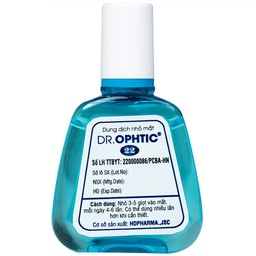 Nhỏ mắt Dr.Ophtic 22 HD Pharma 15ml giúp giảm mỏi mắt, ngứa mắt, khô rát mắt