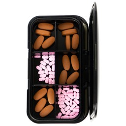 Hộp phân liều thuốc 6 ngăn A29 Duy Thành (màu trà)