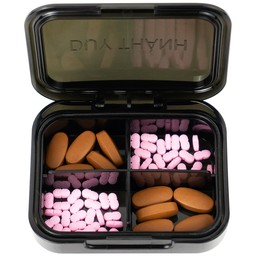 Hộp phân liều thuốc 4 ngăn A29 Duy Thành (màu trà)