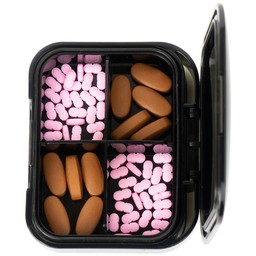 Hộp phân liều thuốc 4 ngăn A29 Duy Thành (màu trà)