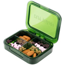 Hộp phân liều thuốc 4 ngăn A31 Duy Thành (màu xanh)