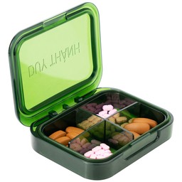 Hộp phân liều thuốc 4 ngăn A31 Duy Thành (màu xanh)