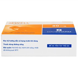 Viên nén Jewell 30mg Davipharm điều trị các đợt trầm cảm nặng (4 vỉ x 7 viên)
