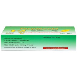 Thuốc Terpincold Hataphar giúp giảm triệu chứng ho, long đờm (2 vỉ x 15 viên)