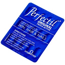 Thực phẩm bảo vệ sức khỏe Perfectil Vitabiotics bổ sung vi chất làm đẹp da, móng, tóc (2 vỉ x 15 viên)