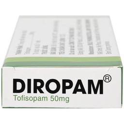 Thuốc Diropam 50mg Enlie điều trị triệu chứng đau thắt ngực giả, tiền mê sảng (2 vỉ x 10 viên)