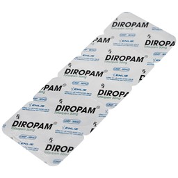 Thuốc Diropam 50mg Enlie điều trị triệu chứng đau thắt ngực giả, tiền mê sảng (2 vỉ x 10 viên)