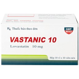 Thuốc Vastanic 10 Usa - Nic Pharma điều trị rối loạn lipid, làm giảm cholesterol (10 vỉ x 10 viên)