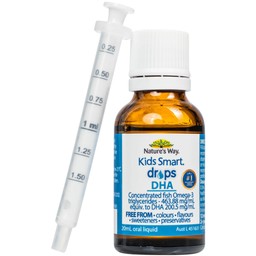 Siro Kids Smart Drops DHA 20ml Nature's Way thúc đẩy sự phát triển của não bộ và hệ thần kinh ở trẻ nhỏ