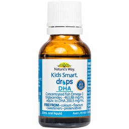 Siro Kids Smart Drops DHA 20ml Nature's Way thúc đẩy sự phát triển của não bộ và hệ thần kinh ở trẻ nhỏ