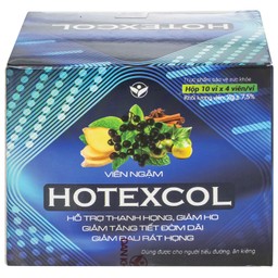 Kẹo Ngậm Ho Thanh Họng Giảm Đờm Hotexcol (10 vỉ x 4 viên)