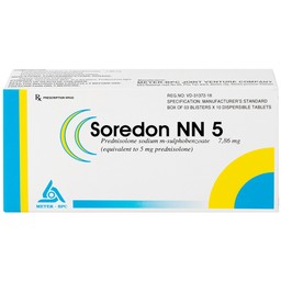 Thuốc Soredon NN5 Meyer - BPC điều trị dị ứng, rối loạn collagen, bệnh khớp, bệnh da (3 vỉ x 10 viên)