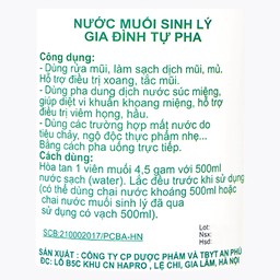 Muối tinh 4.5 gam An Phú (50 viên) nước muối sinh lý gia đình tự pha dùng rửa mũi