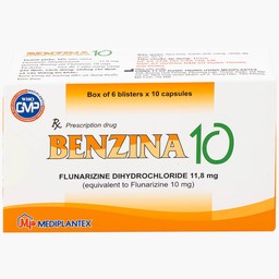 Thuốc Bezina 10 Mediplantex điều trị dự phòng cơn đau nửa đầu (6 vỉ x 10 viên)