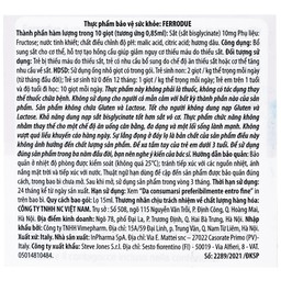 Dung dịch Ferrodue 15ml Buona bổ sung sắt cho cơ thể, giảm nguy cơ thiếu máu 