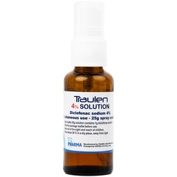 Thuốc giảm đau Traulen 4% OP Pharma dạng xịt hỗ trợ điều trị tại chỗ đau và viêm do thấp khớp (25g)