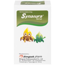 Siro Synatura Syrup AhnGook điều trị nhiễm khuẩn đường hô hấp trên cấp tính và viêm phế quản mạn tính (9 gói x 10ml)