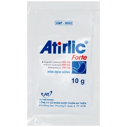 Hỗn dịch uống Atirlic forte 10g An Thiên giảm triệu chứng tăng acid dạ dày (20 gói)