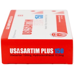 Thuốc Usasartim Plus 150 Ampharco điều trị tăng huyết áp (3 vỉ x 10 viên)