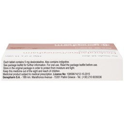 Thuốc Desloratadine 5mg Genepharm giảm các triệu chứng viêm mũi dị ứng, mày đay (2 vỉ x 15 viên)