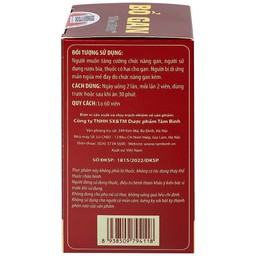 Viên uống Bổ gan Tâm Bình tăng cường chức năng gan, thanh nhiệt, giải độc (60 viên)