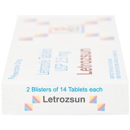Thuốc Letrozsun 2.5mg Sun Pharma hỗ trợ điều trị ung thư vú (2 vỉ x 14 viên)