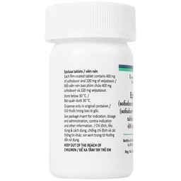 Thuốc Epclusa 400mg/100mg Gilead điều trị viêm gan C mãn tính (28 viên)