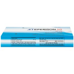 Thuốc A.Teperison 50 An Thiên Pharma điều trị thoái hóa cột sống cổ, bệnh mạch máu não (3 vỉ x 10 viên)