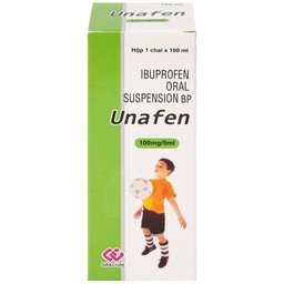 Dung dịch uống Unafen 100mg/5ml Gracure giảm đau, kháng viêm, hạ sốt (100ml)