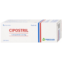 Thuốc mỡ Cipostril 1.5mg Agimexpharm điều trị tại chỗ vảy nến mảng mức độ nhẹ đến vừa (30g)