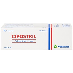 Thuốc mỡ Cipostril 1.5mg Agimexpharm điều trị tại chỗ vảy nến mảng mức độ nhẹ đến vừa (30g)