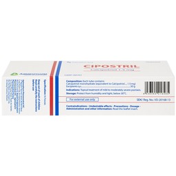 Thuốc mỡ Cipostril 1.5mg Agimexpharm điều trị tại chỗ vảy nến mảng mức độ nhẹ đến vừa (30g)