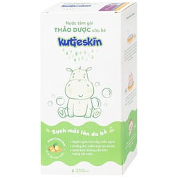 Nước tắm gội thảo dược cho bé Kutieskin làm sạch, dưỡng mềm da và tóc (200ml)