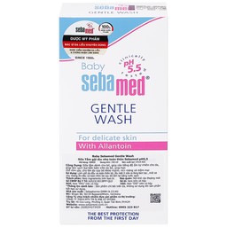 Sữa tắm gội dịu nhẹ toàn thân Baby Sebamed Gentle Wash pH5.5 giúp làm sạch bụi bẩn bám trên da bé (200ml)
