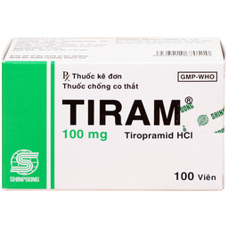 Thuốc Tiram 100mg Shinpoong Deawoo điều trị co thắt dạ dày ruột (10 vỉ x 10 viên)
