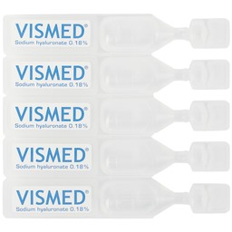 Nhỏ mắt Vismed 0.18% dùng cho mắt khô,tổn thương bề mặt nhãn cầu (20 ống x 0.3ml)