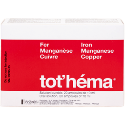 Dung dịch Tot'héma Innothera điều trị thiếu máu do sắt (2 vỉ x 10 ống x 10ml)